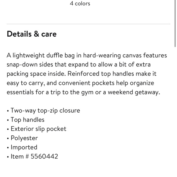 Herschel Supply Company Strand Duffle Bag- Vintage Floral Pine Bark - Picture 6 of 6